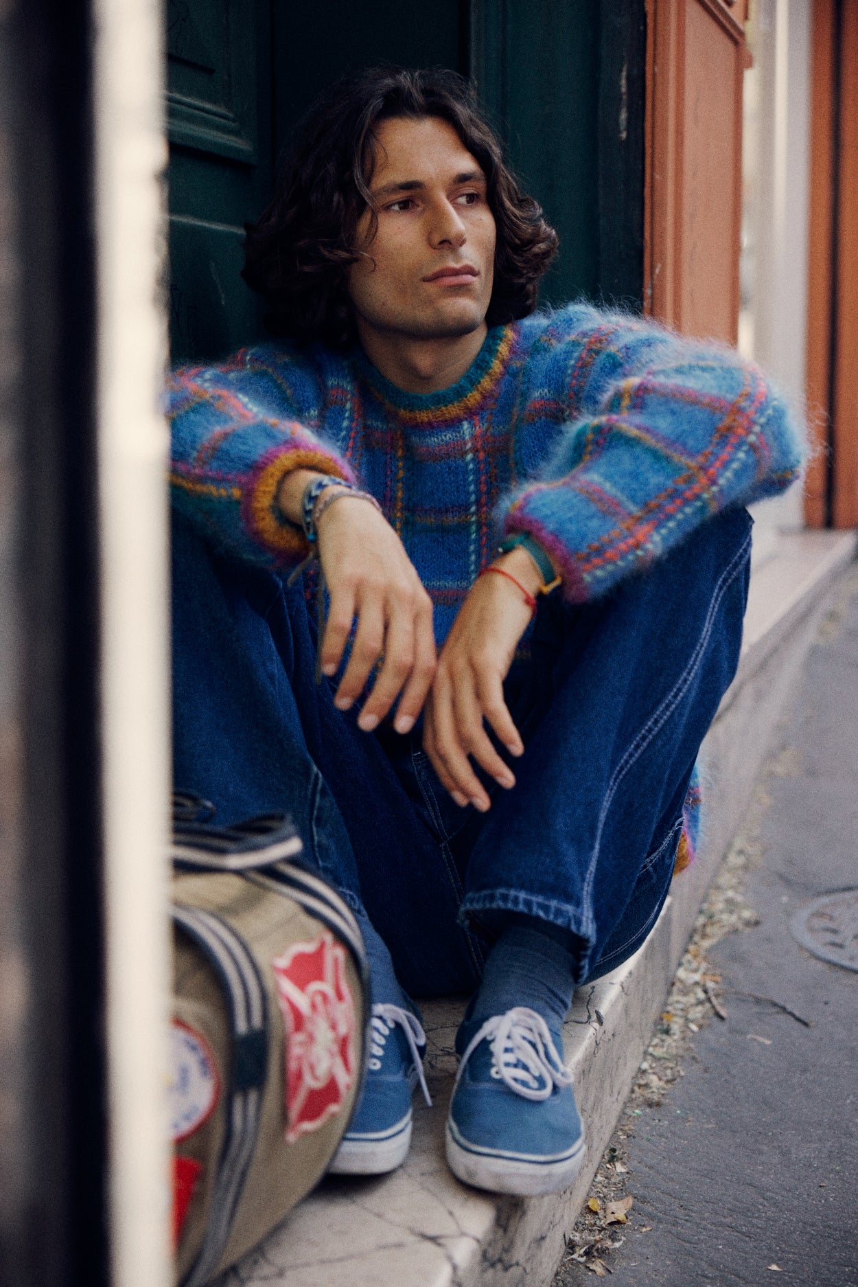 SWEATER TARTAN BLUE