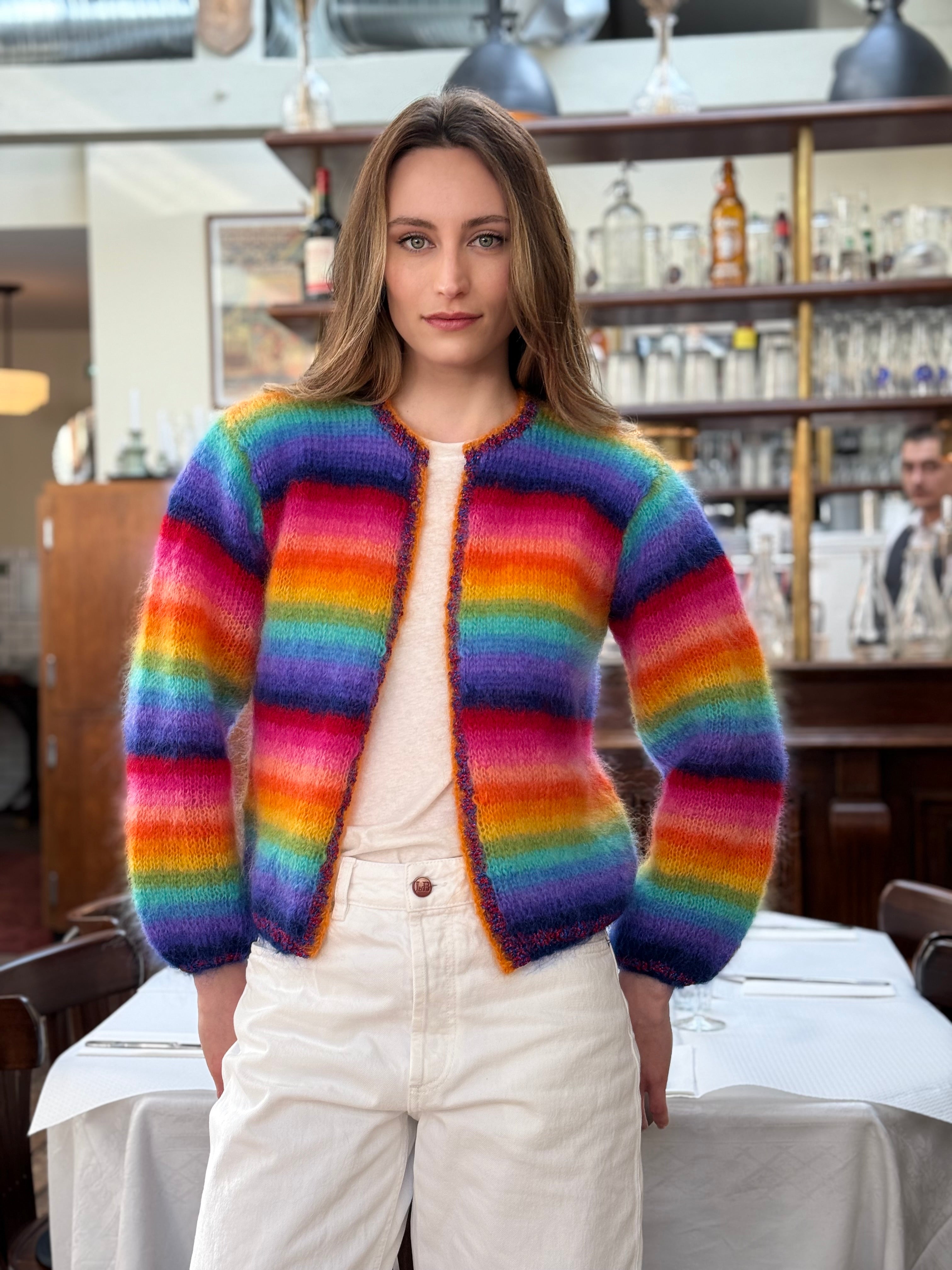 ロンハーマンRH Eco CC Pet Sweater スモール インディゴ MINI JACKET RAINBOW STRONGS – Rose Carmine