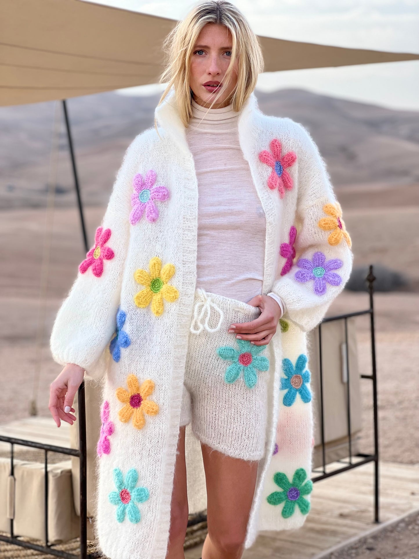 COAT FREE FLOWERS ECRU (Fall / Winter)