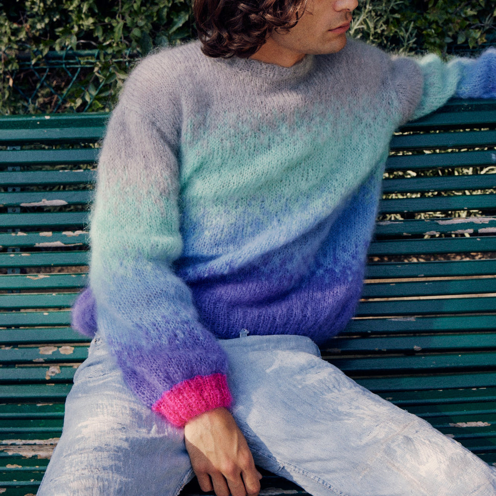 SWEATER O TIE&DYE GREY