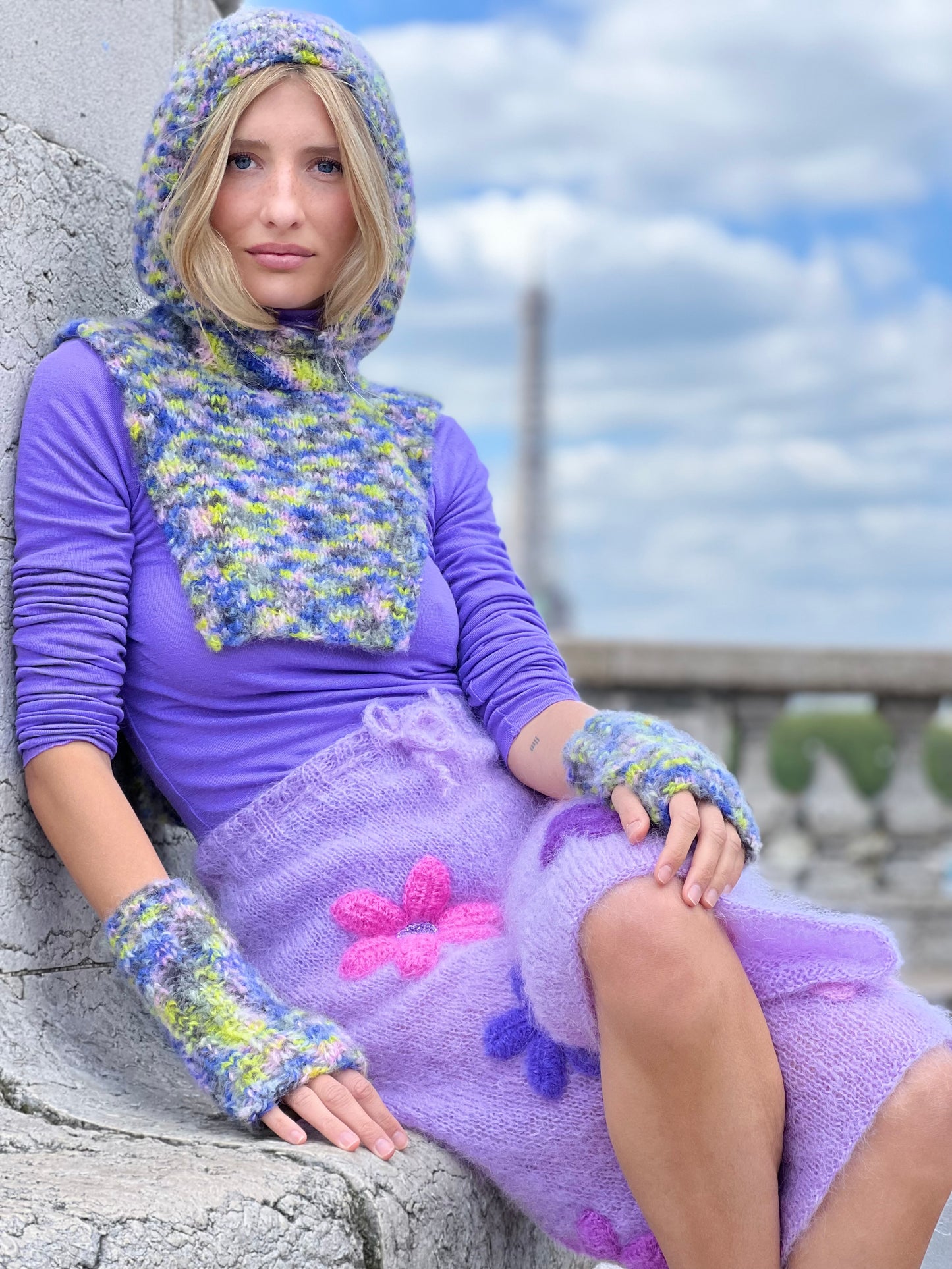 HOODIE & MITTENS DOUDOU MULTI