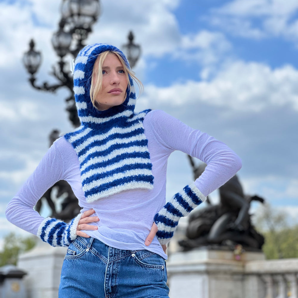 HOODIE & MITTENS DOUDOU NAVY