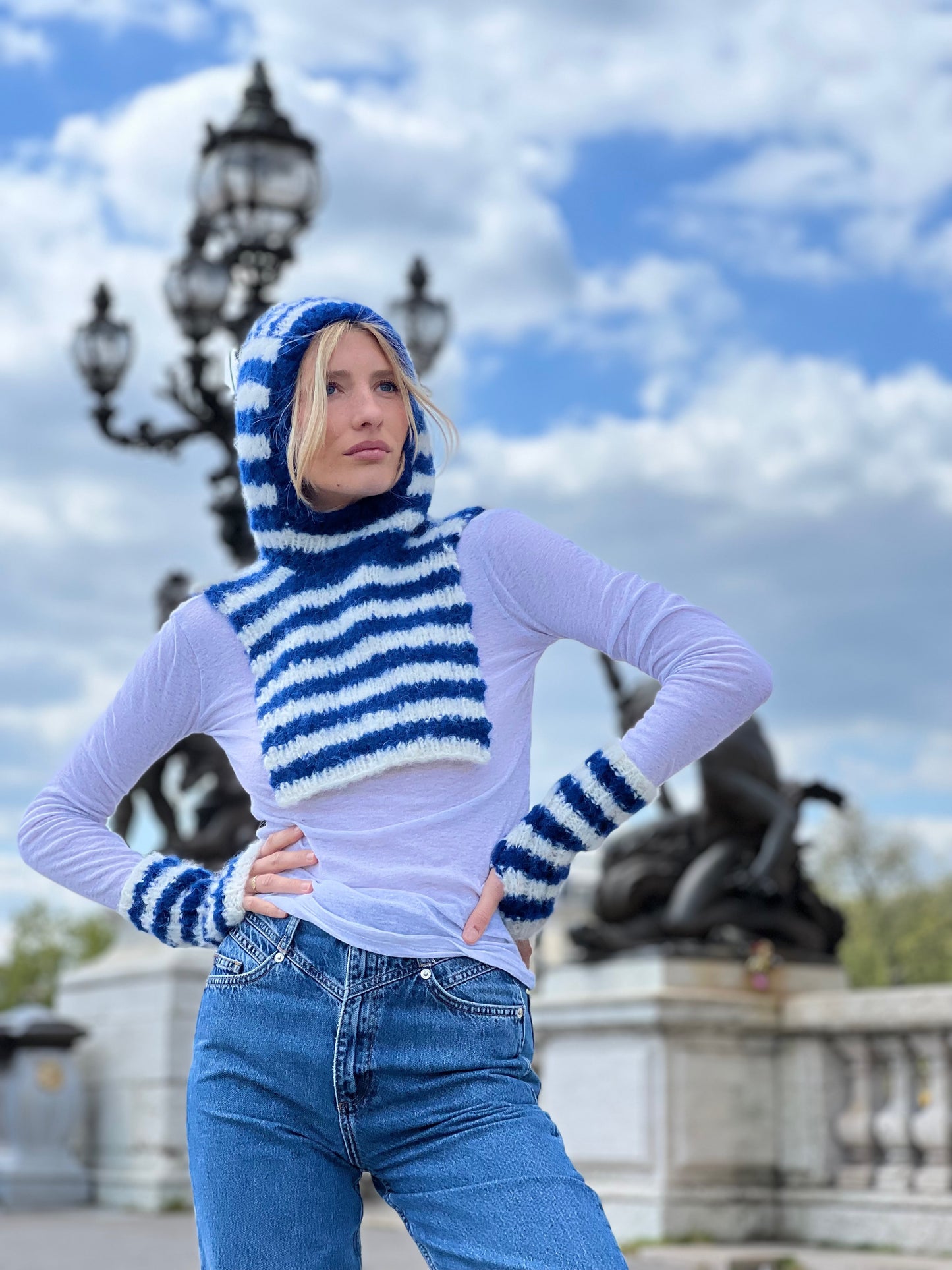 HOODIE & MITTENS DOUDOU NAVY