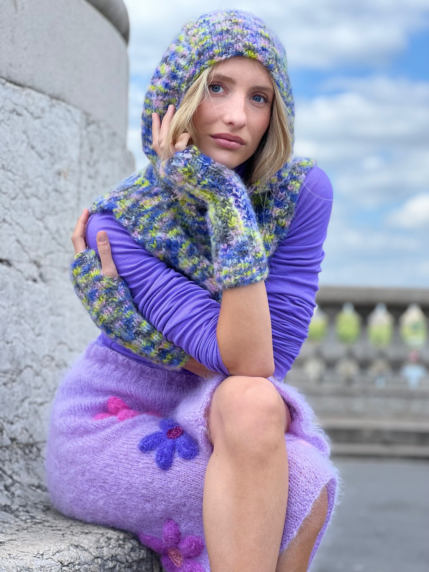 HOODIE & MITTENS DOUDOU MULTI