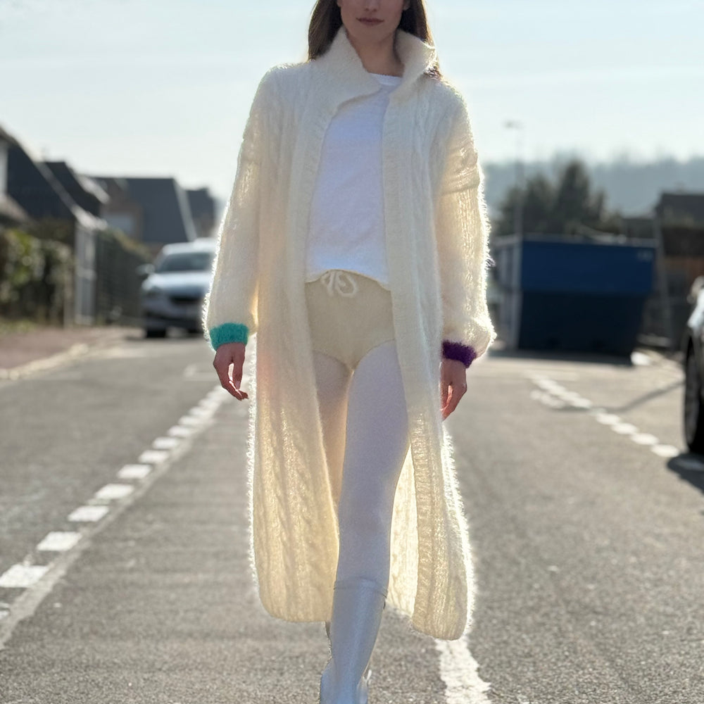 MY BEAUTIFUL COAT TORSADES ECRU