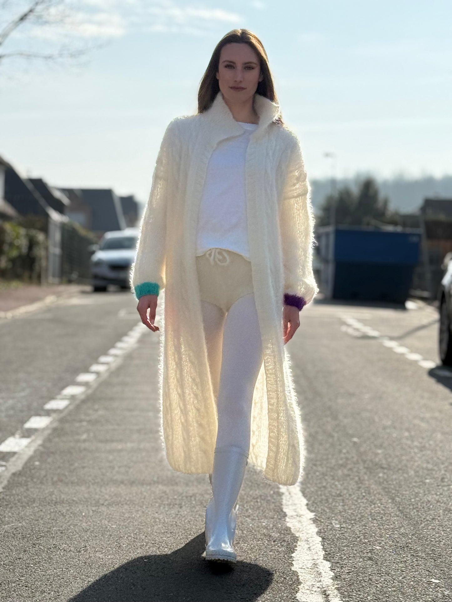 MY BEAUTIFUL COAT TORSADES ECRU