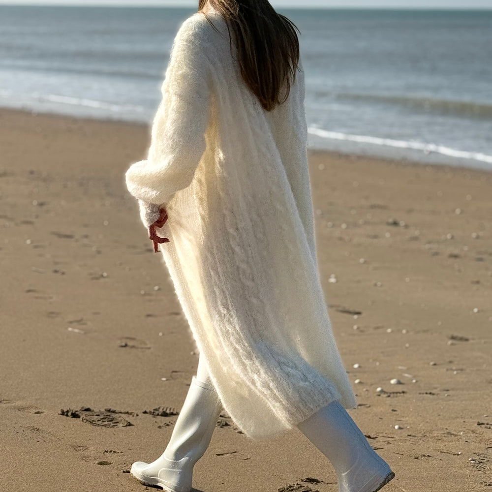 MY BEAUTIFUL COAT TORSADES ECRU