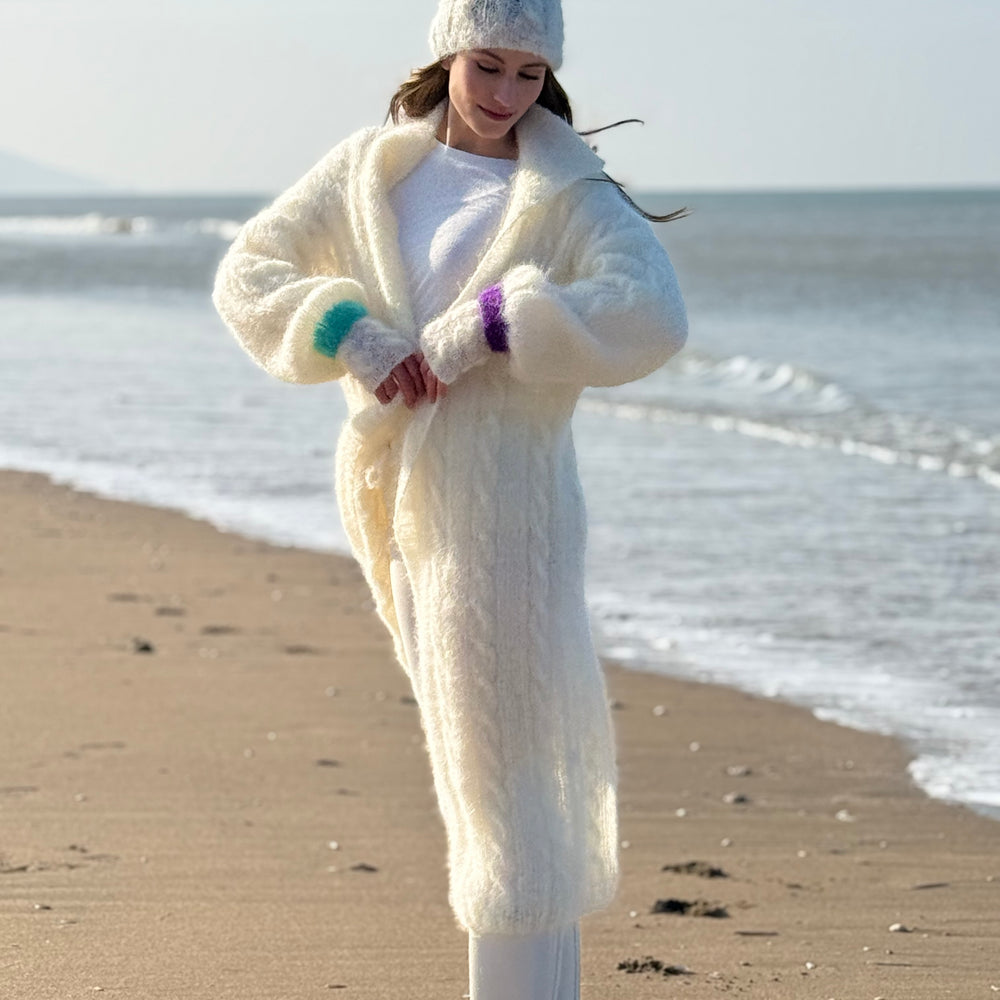 
                  
                    MY BEAUTIFUL COAT TORSADES ECRU
                  
                