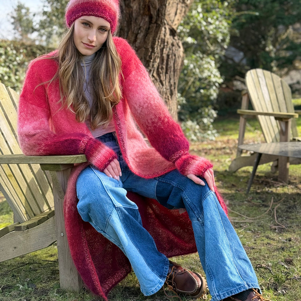 COAT TIE&DYE GRENAD/BORDO