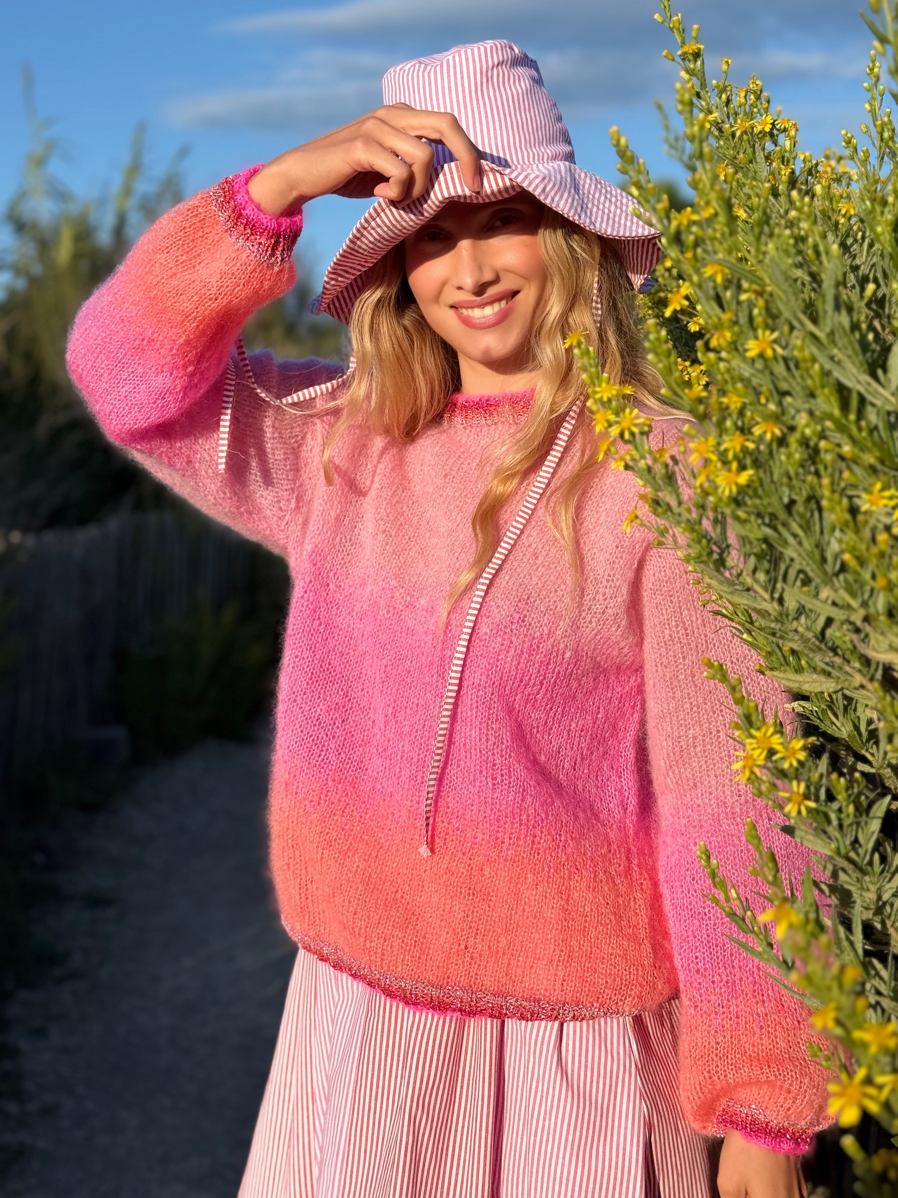 SWEATER TIE&DYE PINK/BLUSH – Rose Carmine