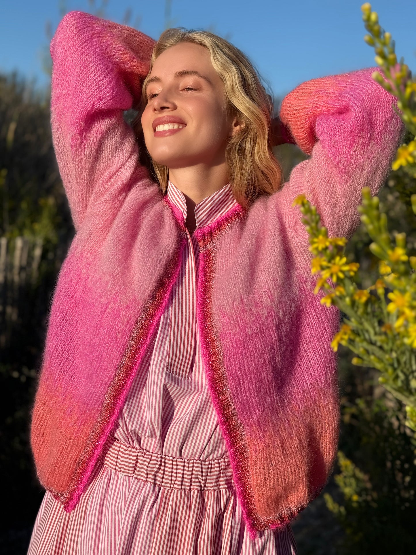 LITTLE JACKET TIE&DYE PINK/BLUSH