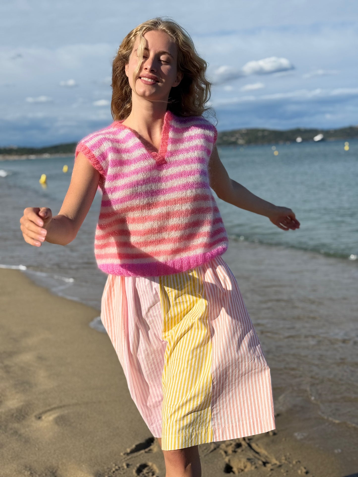 TOP STRIPES PINK/BLUSH