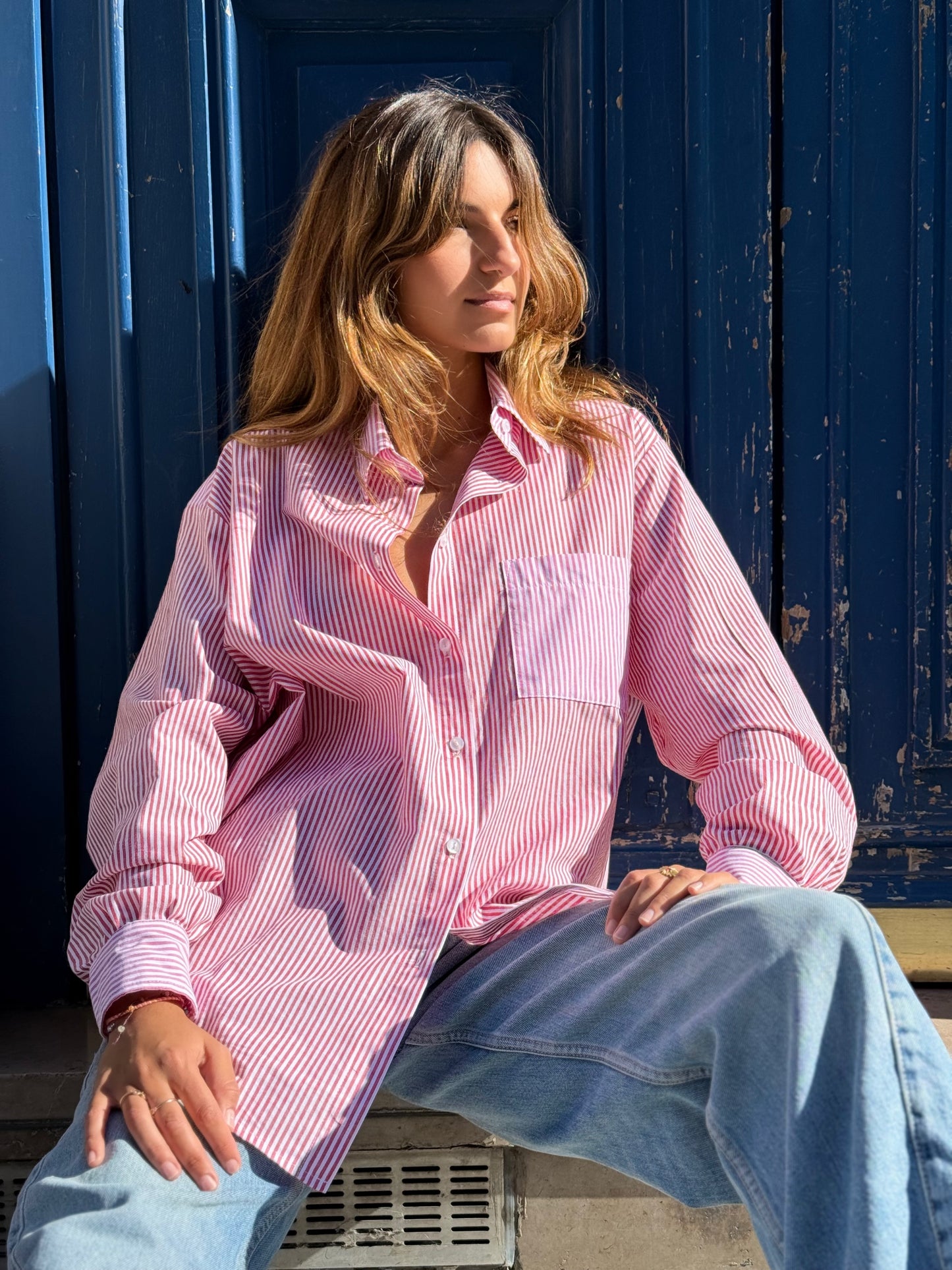 CHEMISE ROUGE/FUSHIA