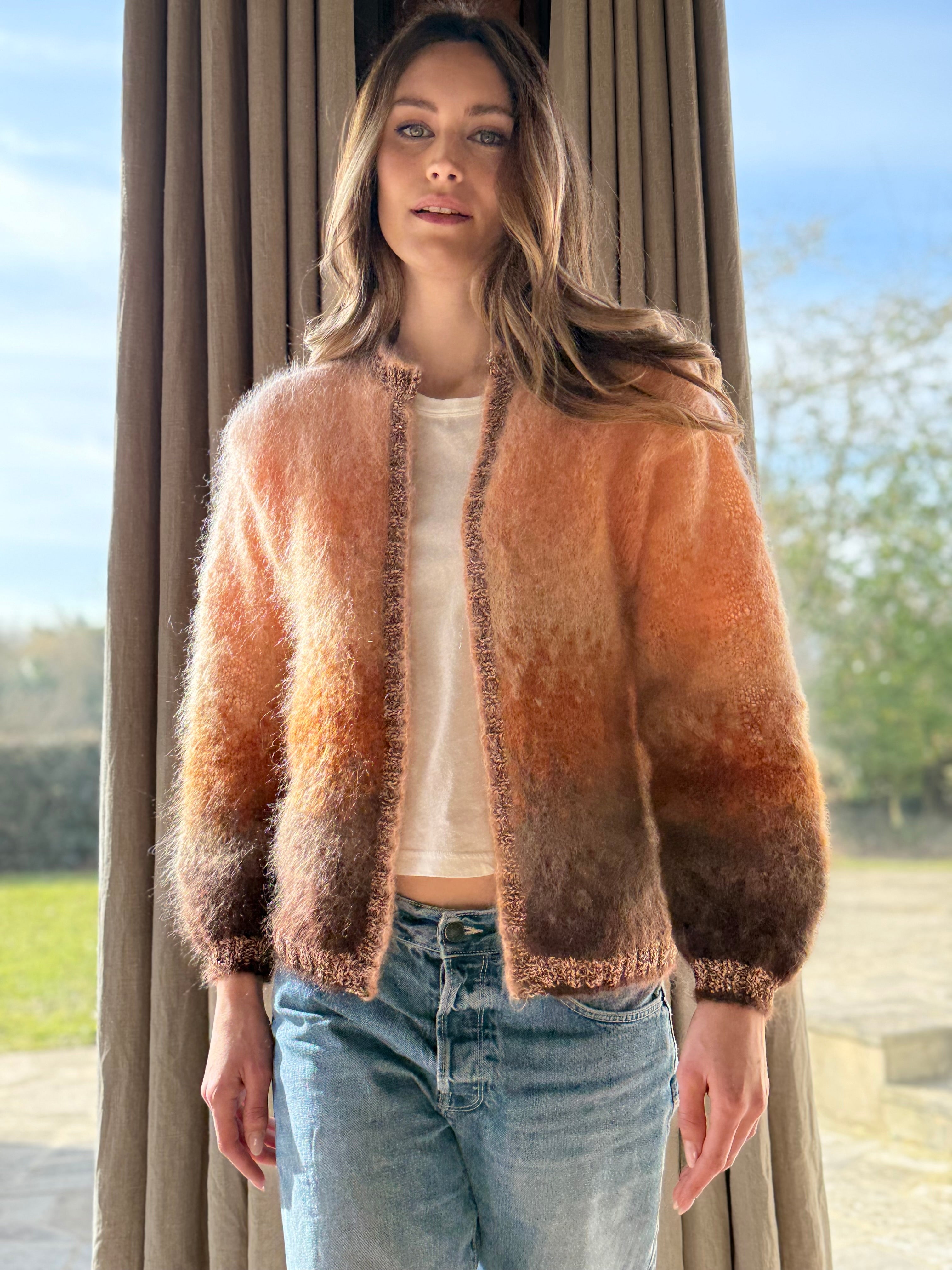 LITTLE JACKET TIE&DYE NUDE/CHOCO – Rose Carmine