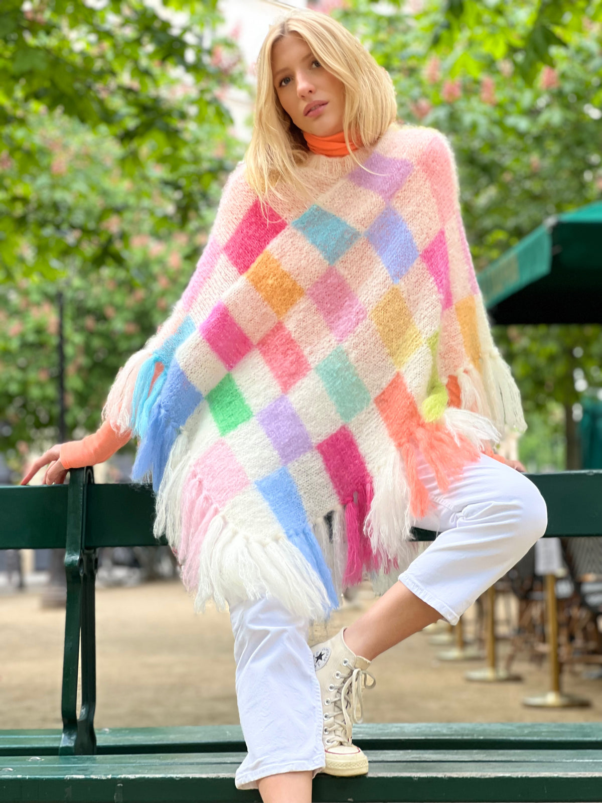 Poncho-Écharpe Multicolore Pimkie En Coton - Neuf Sans étiquette (Femme)