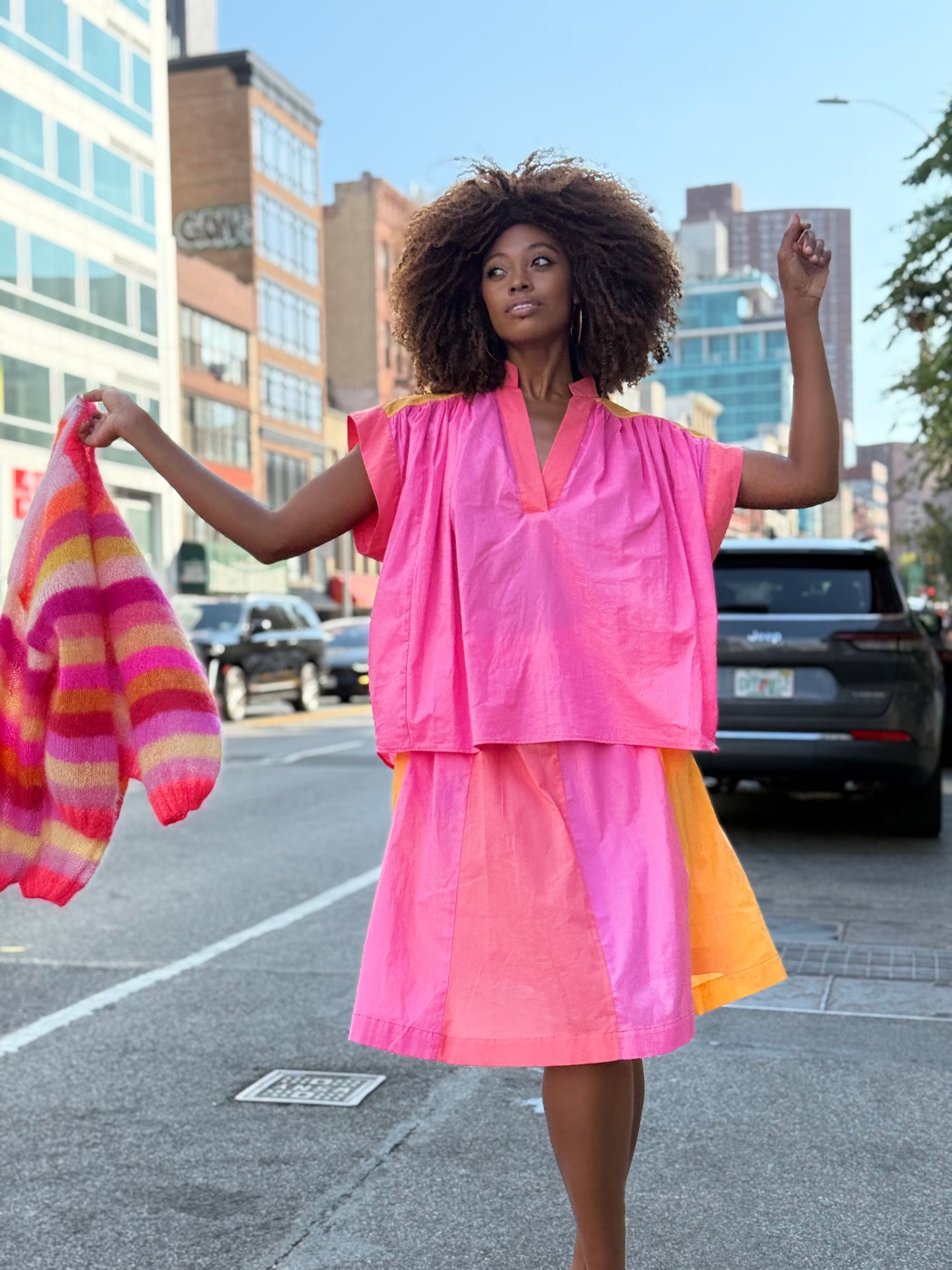 PRETTY BLOUSE VOILE DE COTON PINK LADY