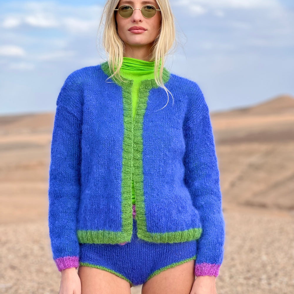 LITTLE JACKET COLORBLOCK BLUE