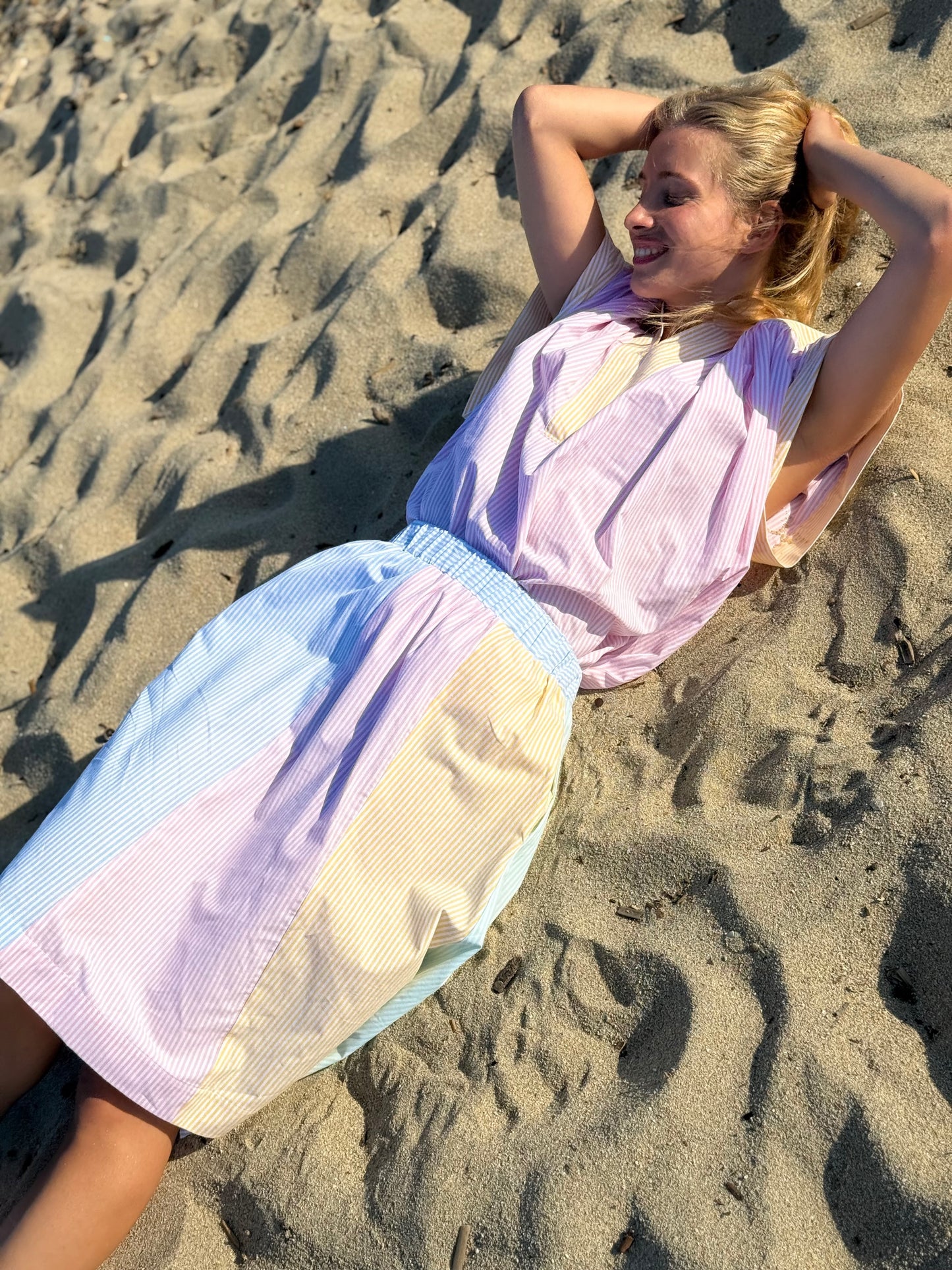 SKIRT RAYURES MULTICOLORE