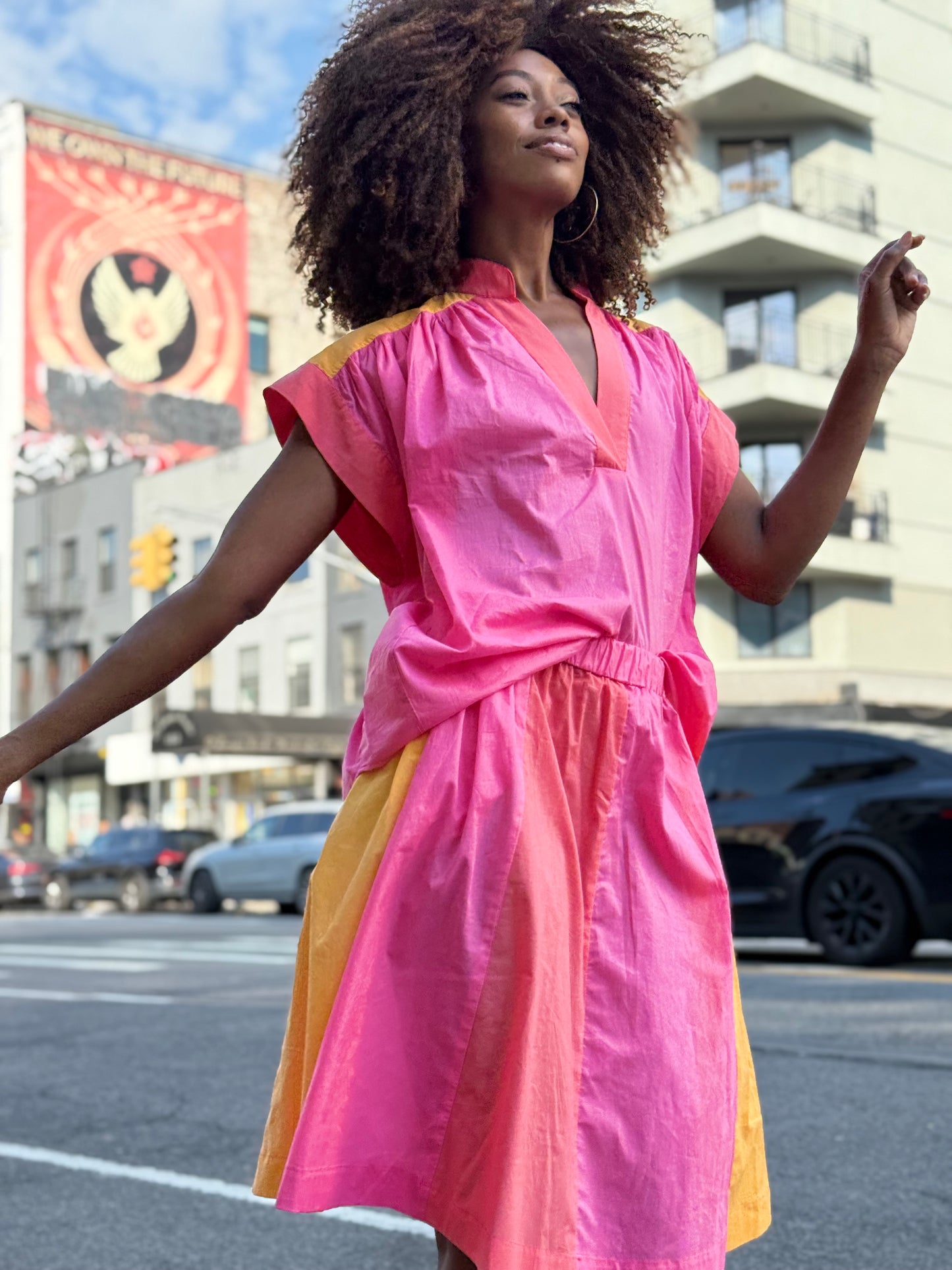 SKIRT VOILE DE COTON PINK LADY