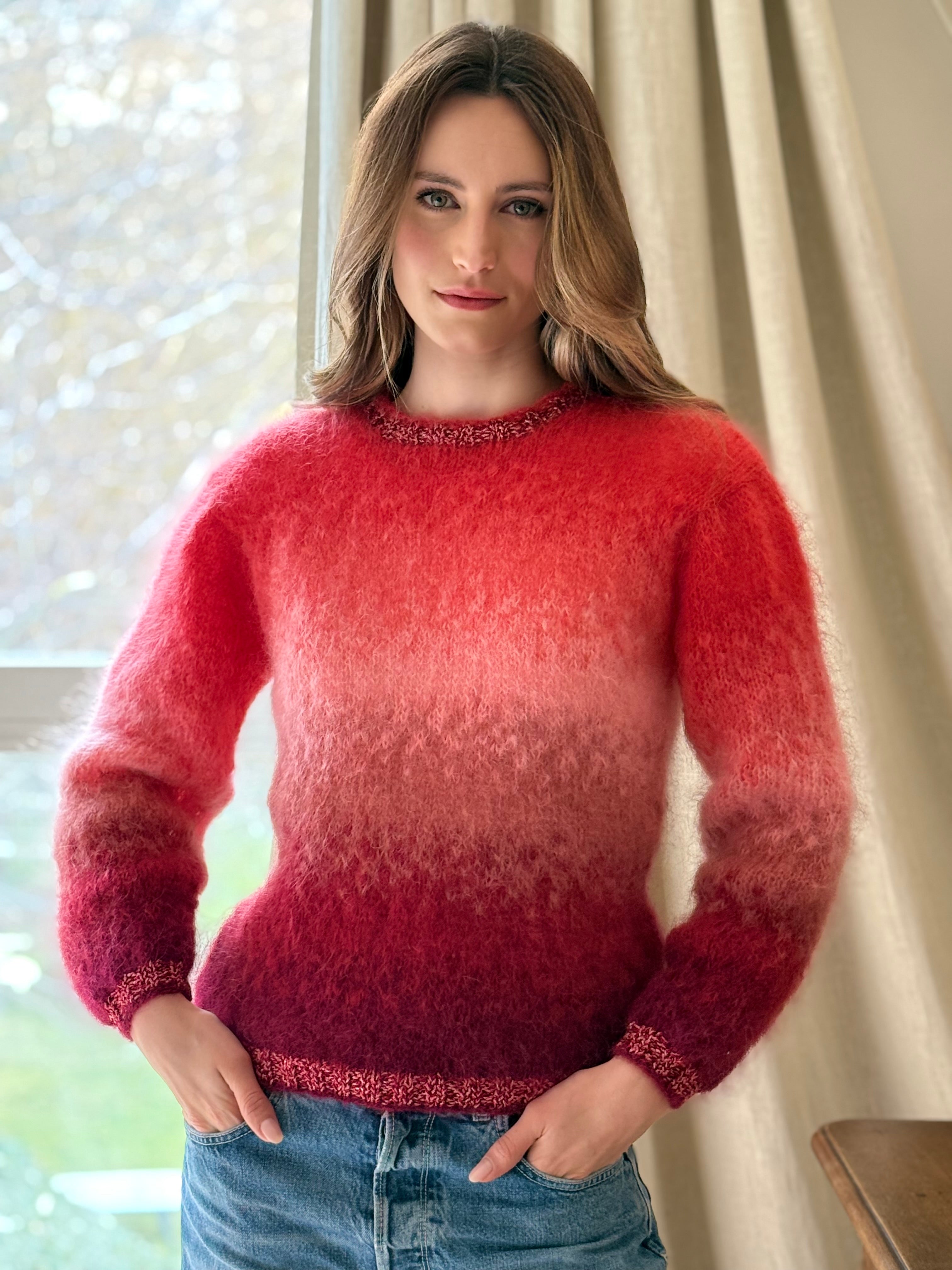 rose carmine ローズ・カーマイン モヘアニットセーター　フレイム SWEATERS – Rose Carmine