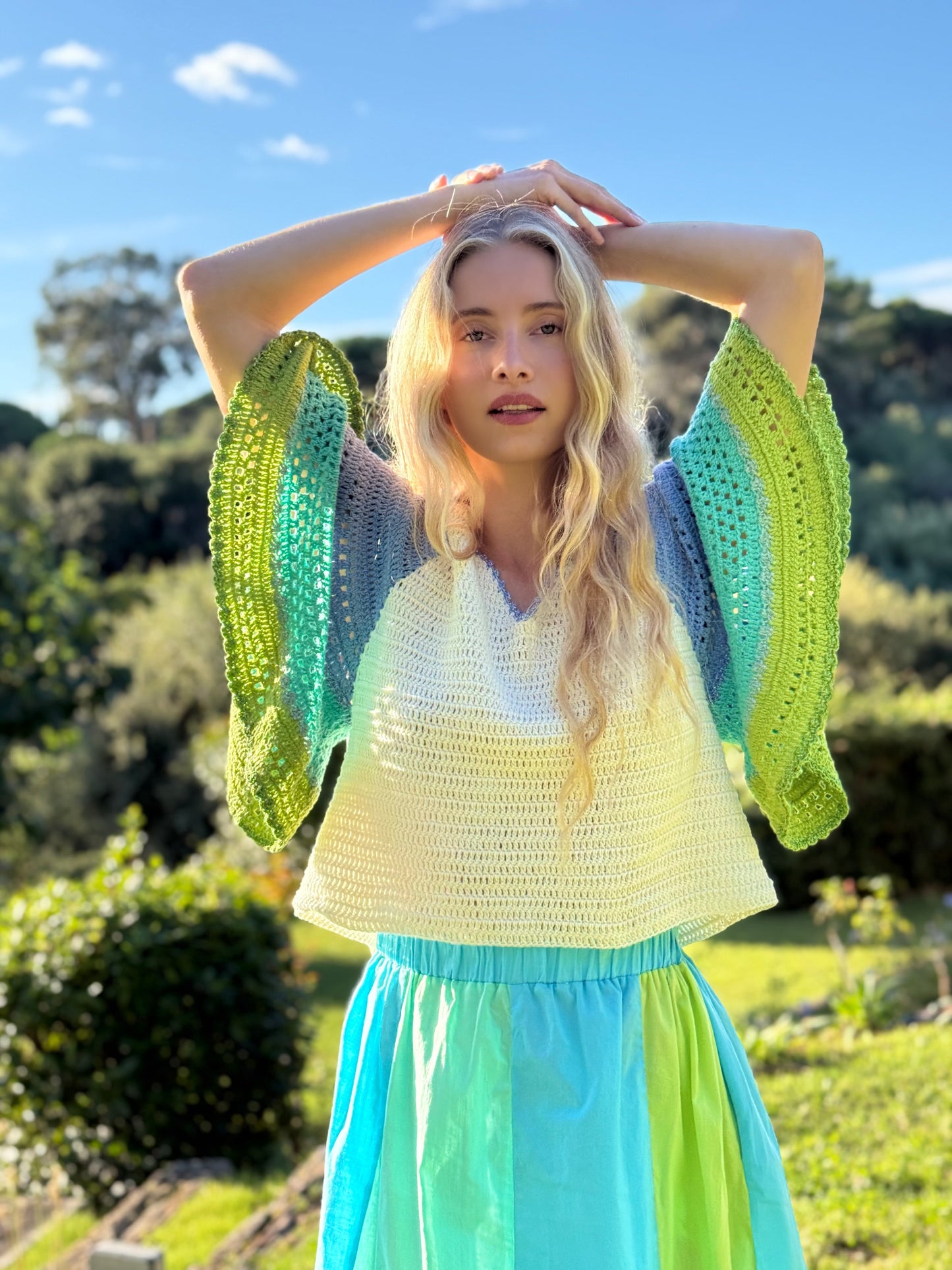 SWEATER BUTTERFLY BLUE