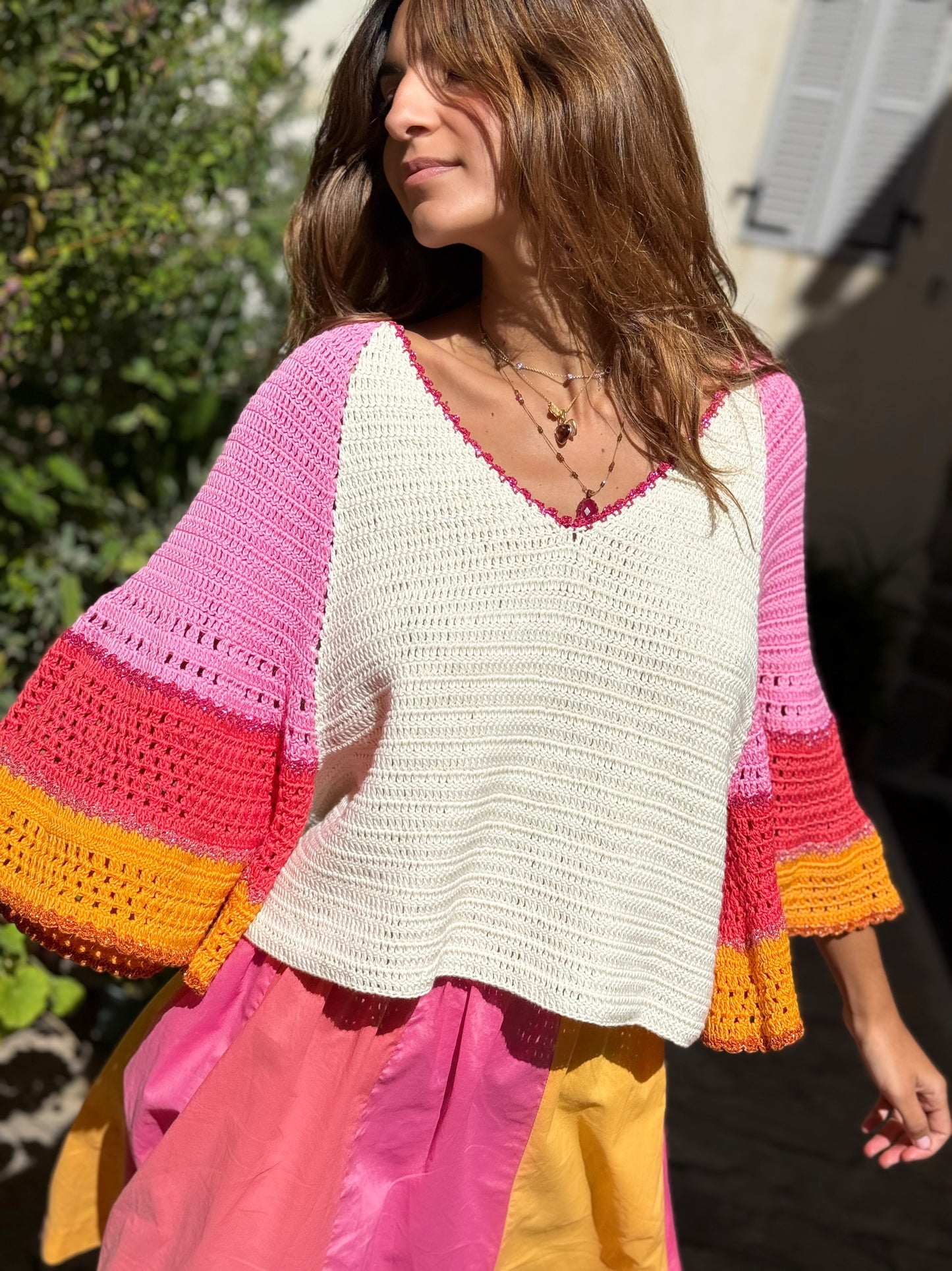 SWEATER BUTTERFLY PINK