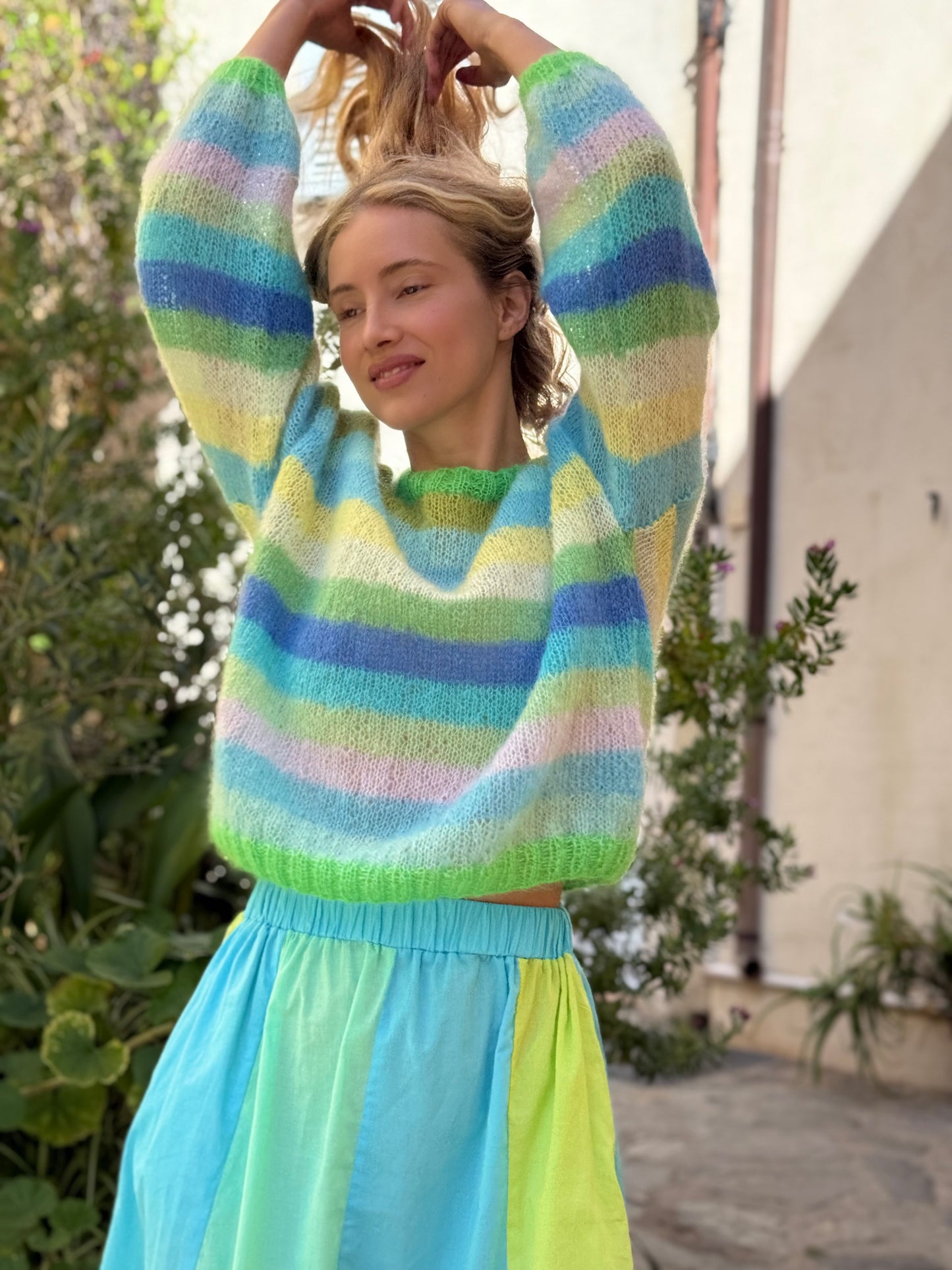 SWEATER MULTISTRIPES BLUE