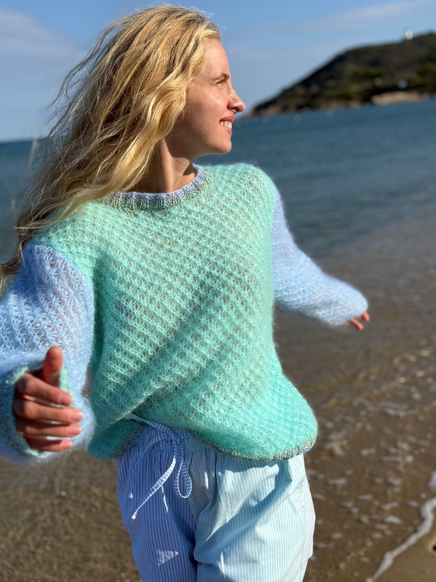 SWEATER JOUR AQUA/BLUE