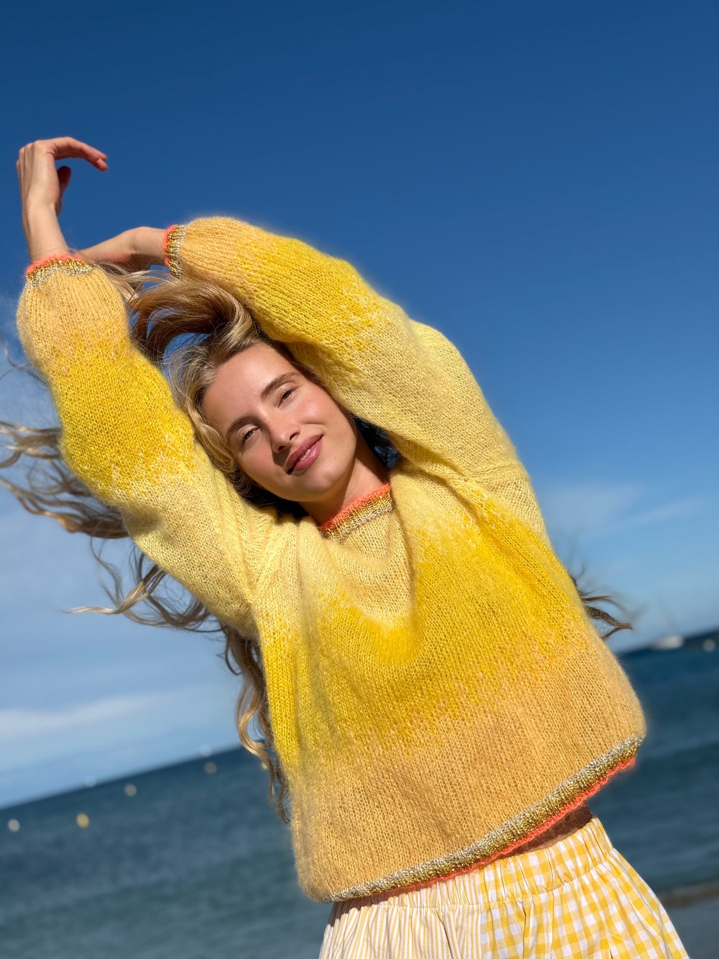 SWEATER TIE&DYE YELLOW