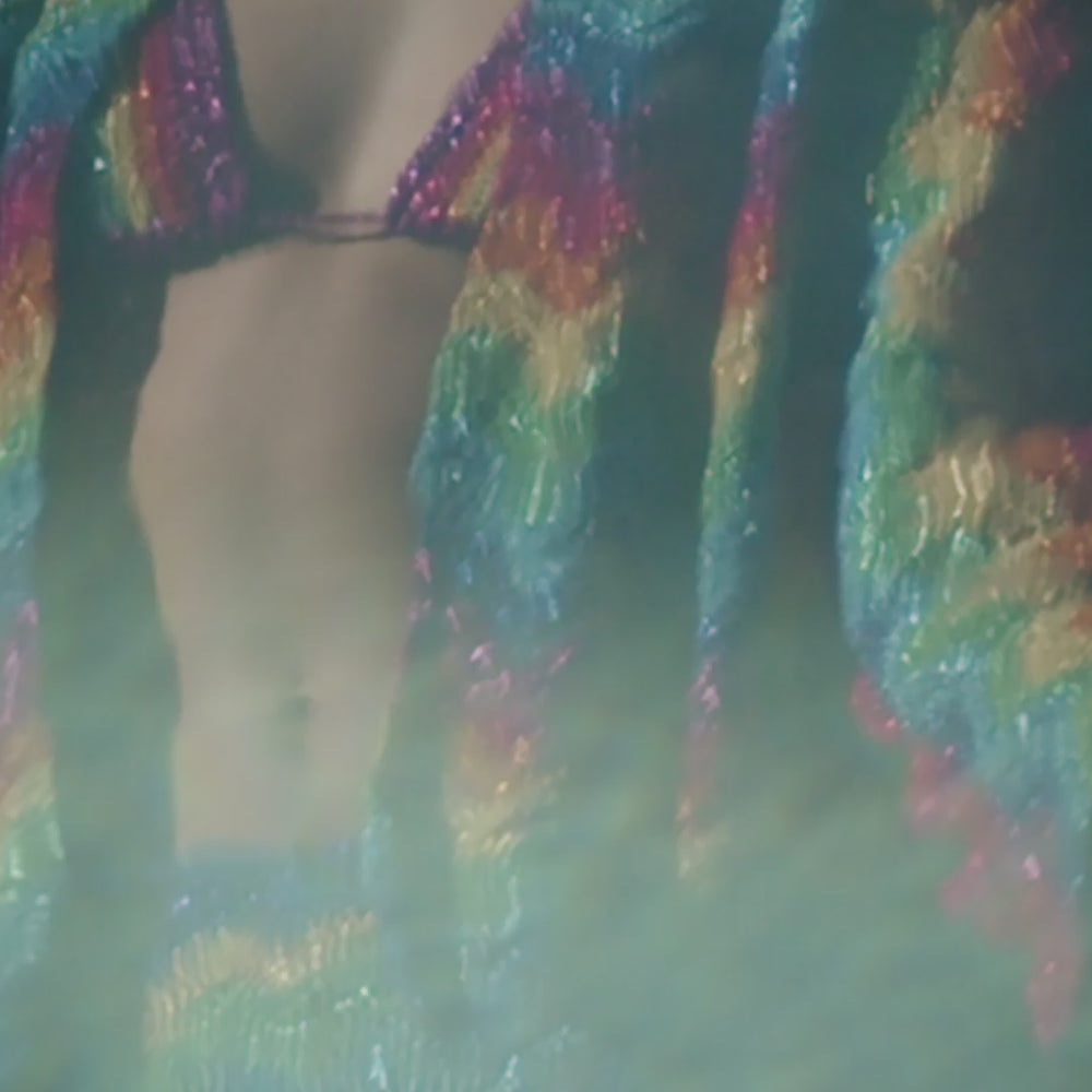 
                  
                    Charger et lire la vidéo dans la visionneuse de la galerie, BOLERO WAVE LUREX MULTICOLORE
                  
                