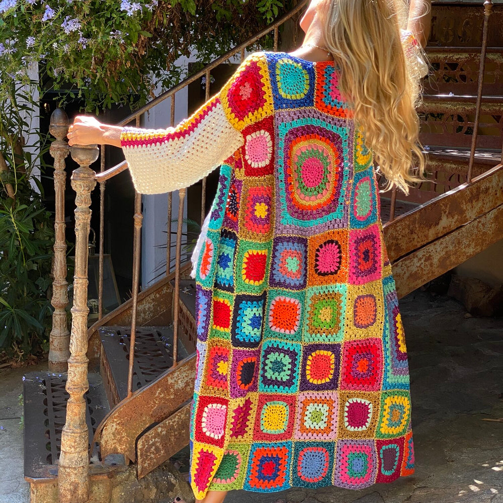 COAT PATCHWORK ECRU