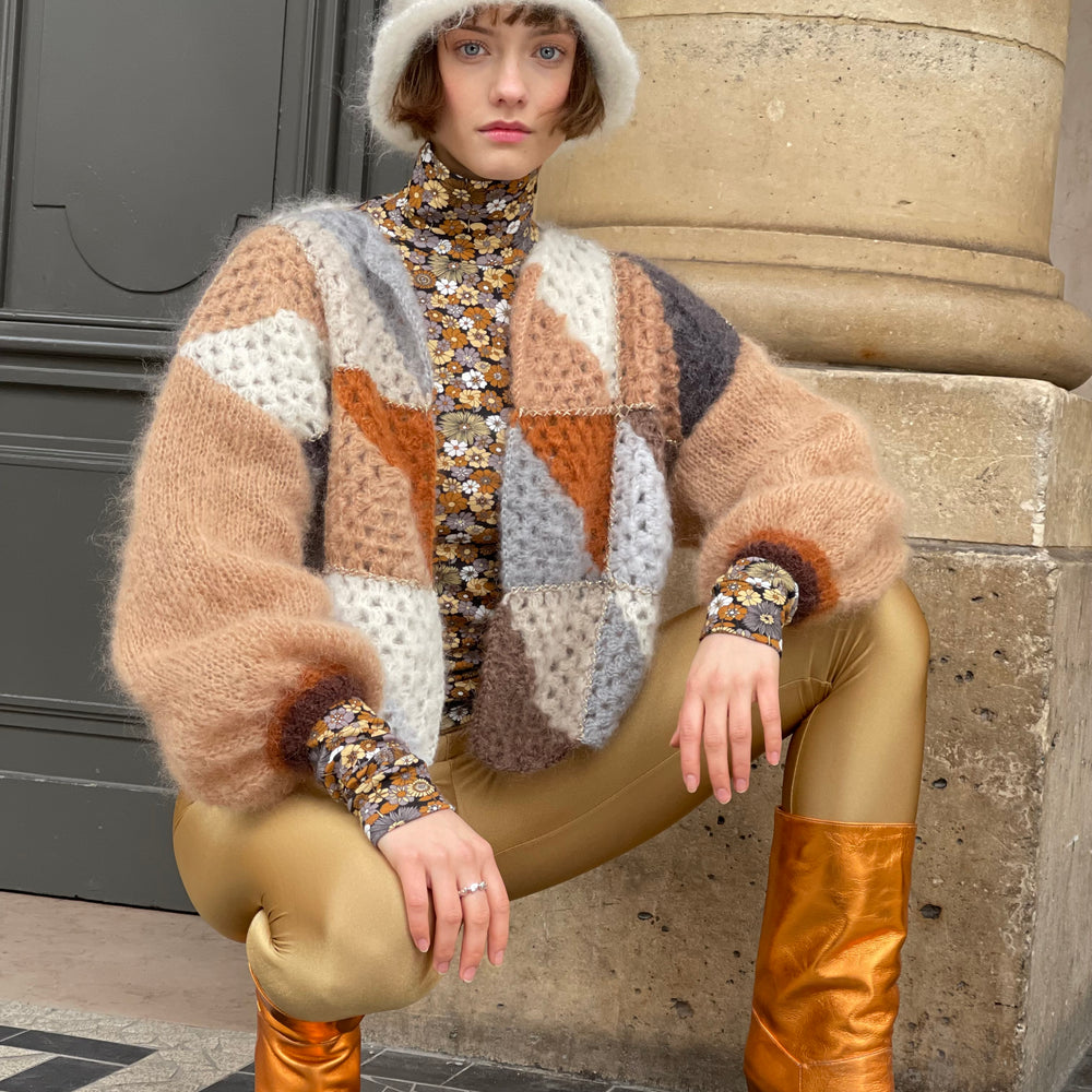 BOLERO DIAGONALES BEIGE