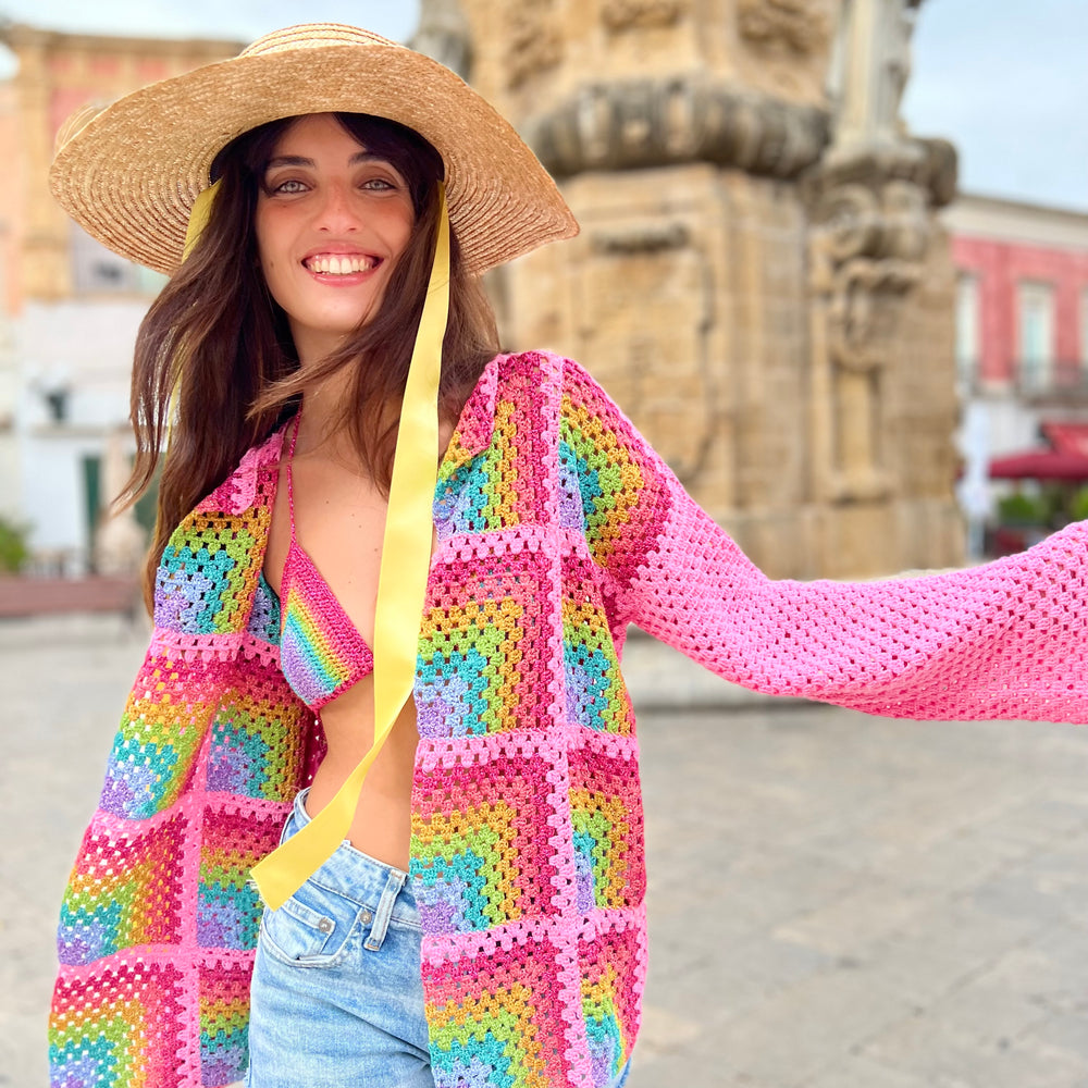LITTLE JACKET RAINBOW PINK