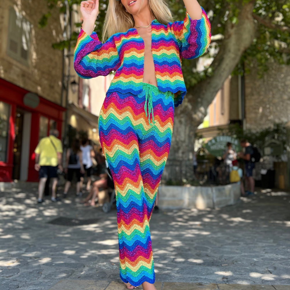 PANTS WAVE LUREX MULTICOLOR