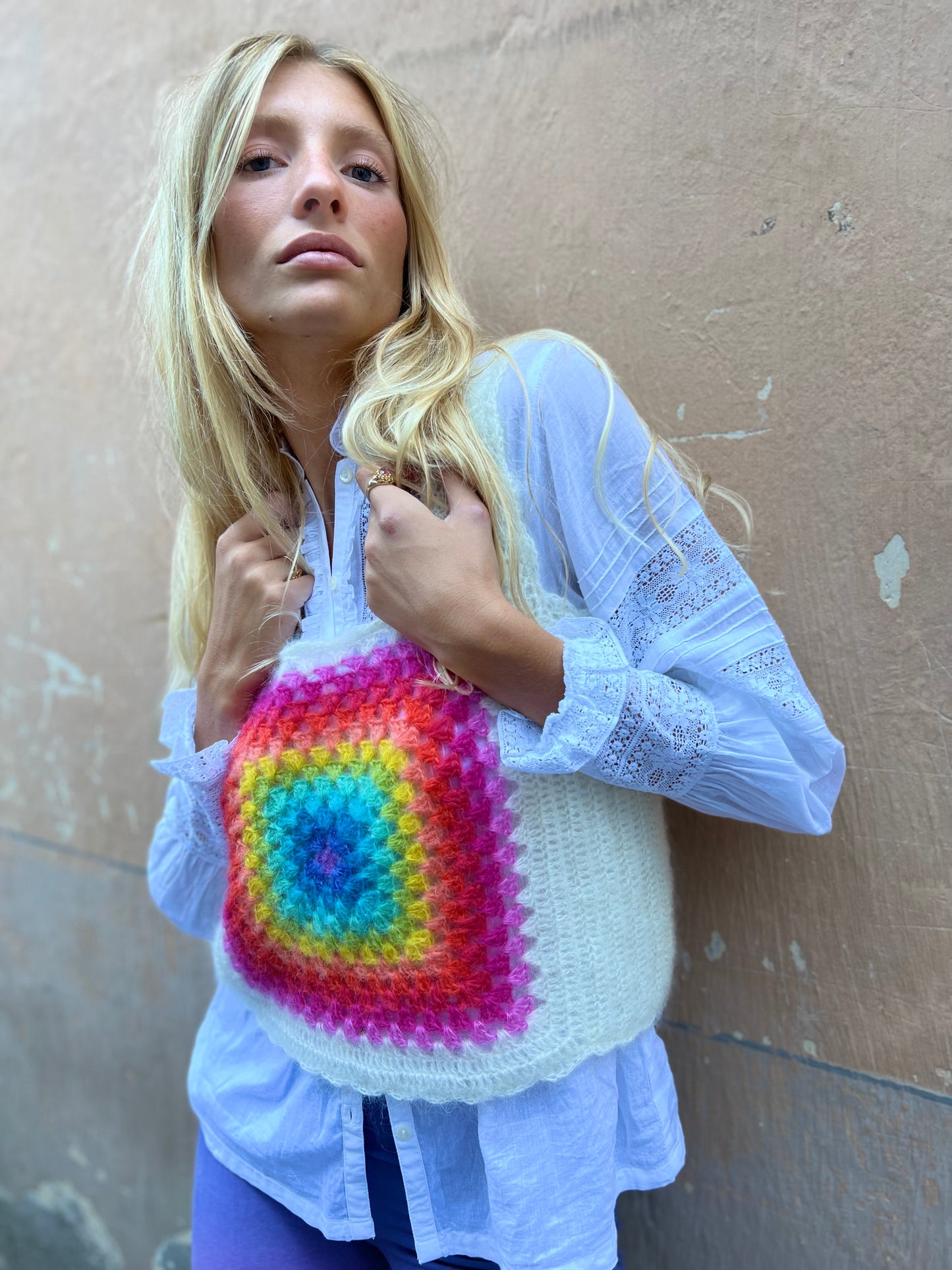 TOP PATCHWORK MOHAIR STRONG