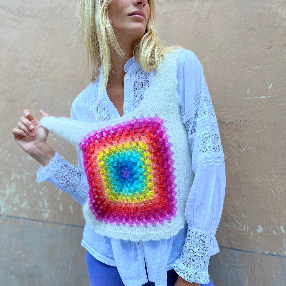 TOP PATCHWORK MOHAIR STRONG
