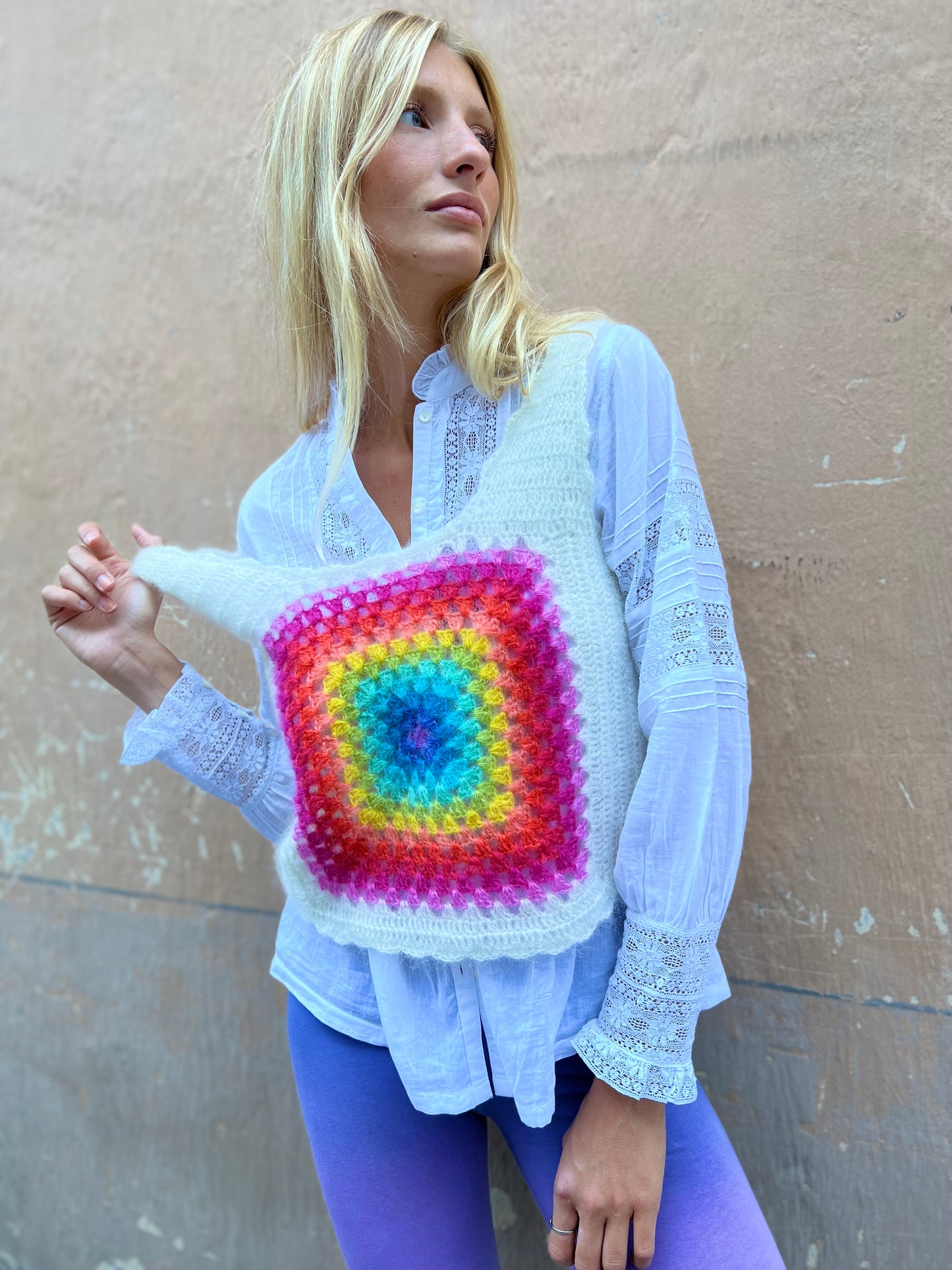 TOP PATCHWORK MOHAIR STRONG