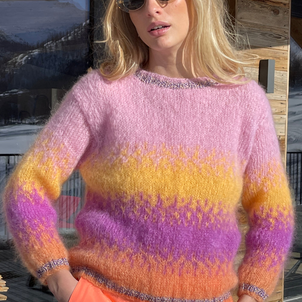 SWEATER TIE&DYE ABRICOT