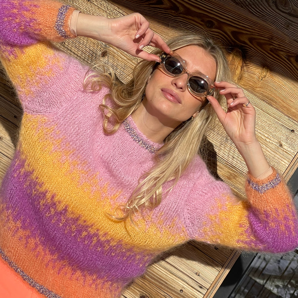 SWEATER TIE&DYE ABRICOT